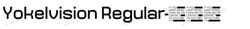 Yokelvision Regular字体转换